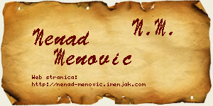 Nenad Menović vizit kartica
